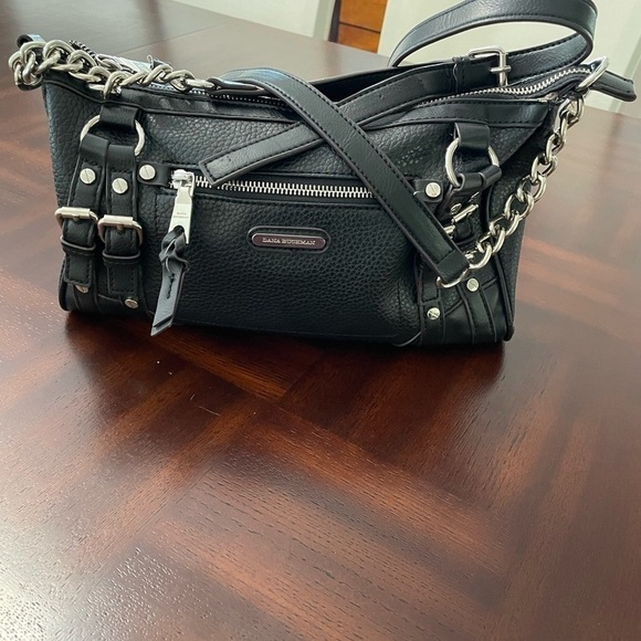 Dana Buchman Handbags - Dana Bachman women’s black purse shoulder/ Cross body with silver hard ware